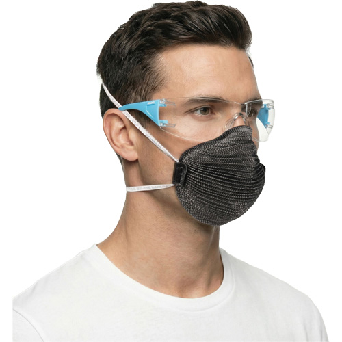 Adapt Lite Blue/White Safety Glasses, Clear Lens, Anti-Fog/Anti-Scratch, ANSI Z87+/Meets/Exceeds CSA Z94.3 Waymarc Industries Inc