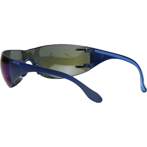 Adapt Lite Safety Glasses, Blue Mirror Lens, Anti-Fog/Anti-Scratch, ANSI Z87+/Meets/Exceeds CSA Z94.3 Waymarc Industries Inc