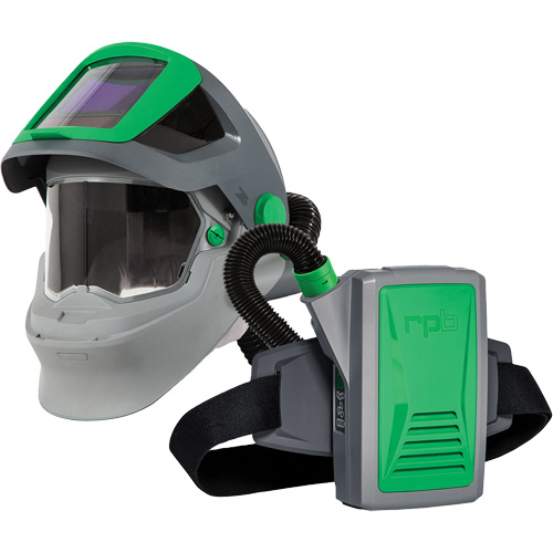 Respirateur de soudage Z4 avec joint de menton FR et APR motoris&eacute; PX5, Respirateur &agrave; masque/Masque de soudage Waymarc Industries Inc