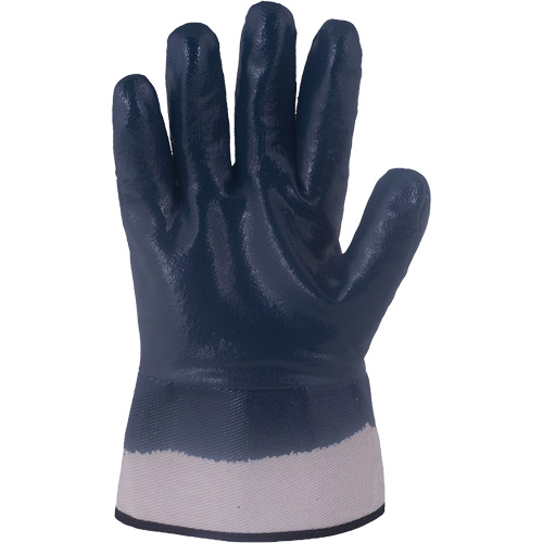 Horizon&reg; Navy Gloves with Pasted Cuffs, X-Large, Nitrile Coating, Jersey/Cotton Shell Waymarc Industries Inc