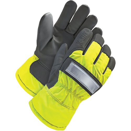Gants d'ajusteur haute-visibilit&eacute;, 3T-Grand, Paume en Cuir fleur de ch&egrave;vre, Doublure en Thinsulate Waymarc Industries Inc