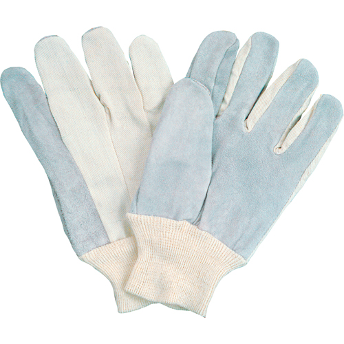 Standard-Duty Full-Index Work Gloves, Large, Split Cowhide Palm Waymarc Industries Inc
