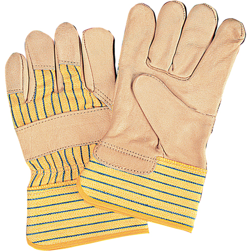 Standard-Duty Dry-Palm Fitters Gloves, Ladies, Grain Cowhide Palm, Cotton Inner Lining Waymarc Industries Inc