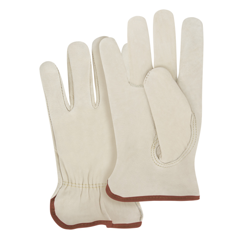 Close-Fit Driver's Gloves, Large, Grain Cowhide Palm Waymarc Industries Inc