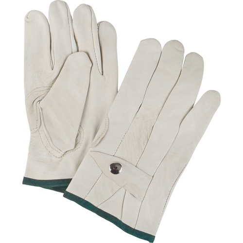 Gants de cordeur d'usage standard, Moyen, Paume Cuir fleur de vache Waymarc Industries Inc