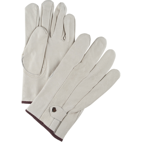 Gants de cordeur d'usage standard, Grand, Paume Cuir fleur de vache Waymarc Industries Inc