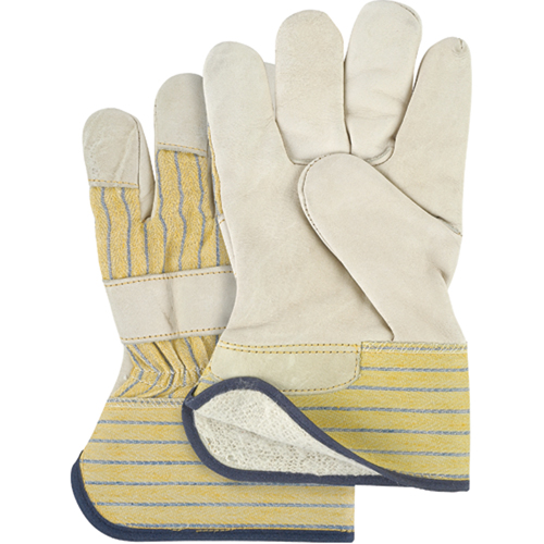 Abrasion-Resistant Winter-Lined Fitters Gloves, Ladies, Grain Cowhide Palm, Cotton Fleece Inner Lining Waymarc Industries Inc