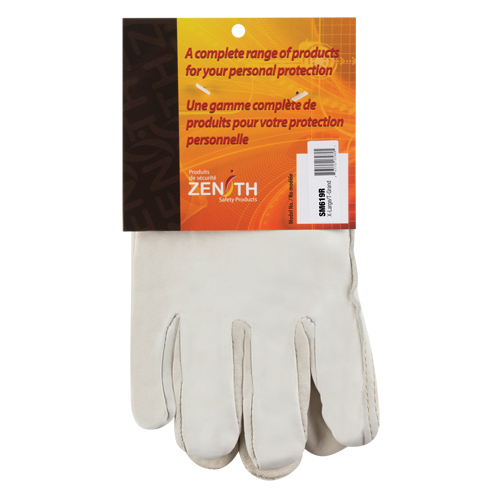 Winter-Lined Driver's Gloves, X-Large, Grain Cowhide Palm, Fleece Inner Lining Waymarc Industries Inc
