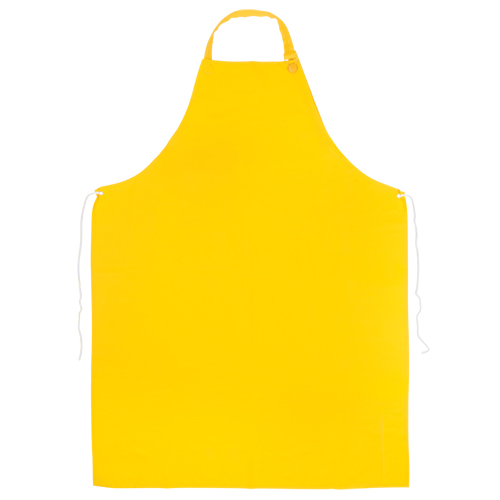 PVC Apron, PVC, Yellow, 35" W x 45" L Waymarc Industries Inc