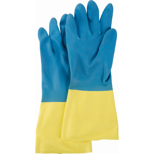 Gants deux tons NS53, Taille Moyen/8, 13" lo, N&eacute;opr&egrave;ne/Latex de caoutchouc, Doublure en Ouat&eacute;e, 28 mils Waymarc Industries Inc