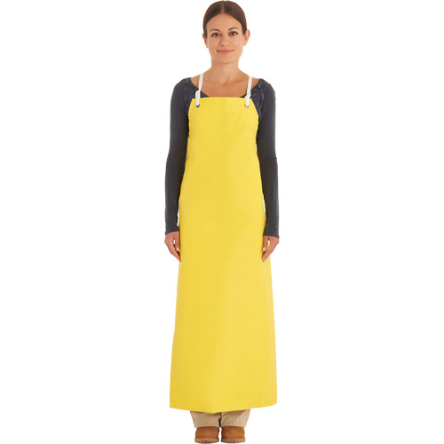 Reinforced Heavy-Duty Apron, Neoprene, 45" L x 35" W, Yellow Waymarc Industries Inc