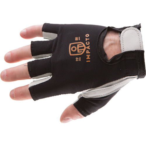 Anti-Impact Left-Hand Glove, X-Small, Goatskin/Split Leather Palm, Hook & Loop Cuff Waymarc Industries Inc
