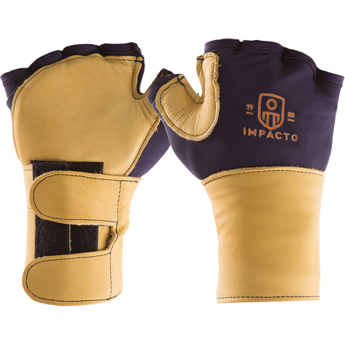 Premium Impact & Repetitive Strain Protective Right-Hand Glove, Size X-Small, Grain Leather Palm Waymarc Industries Inc