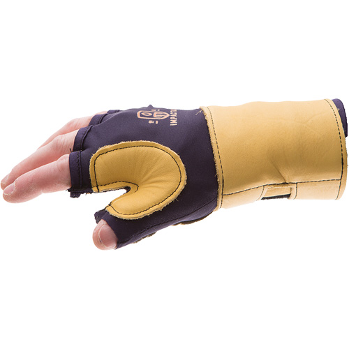 Premium Impact & Repetitive Strain Protective Right-Hand Glove, Size X-Small, Grain Leather Palm Waymarc Industries Inc