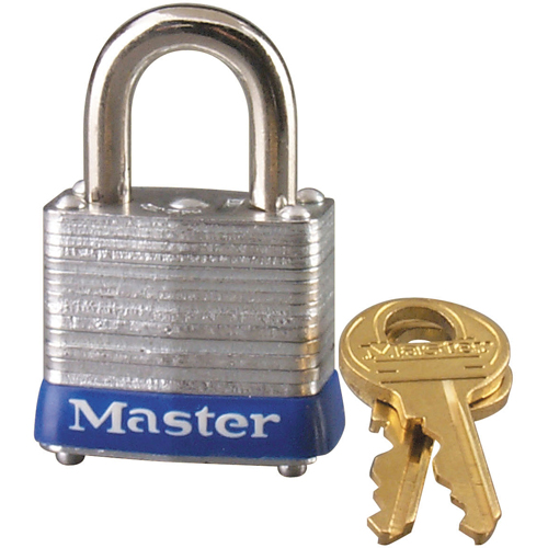 Pin Tumbler Padlock, Keyed Alike, Laminated Steel, 1-1/8" Width Waymarc Industries Inc