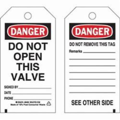 &eacute;tiquettes de s&eacute;curit&eacute; auto-plastifiantes, Polyester, 3" la x 5-3/4" h, Anglais Waymarc Industries Inc