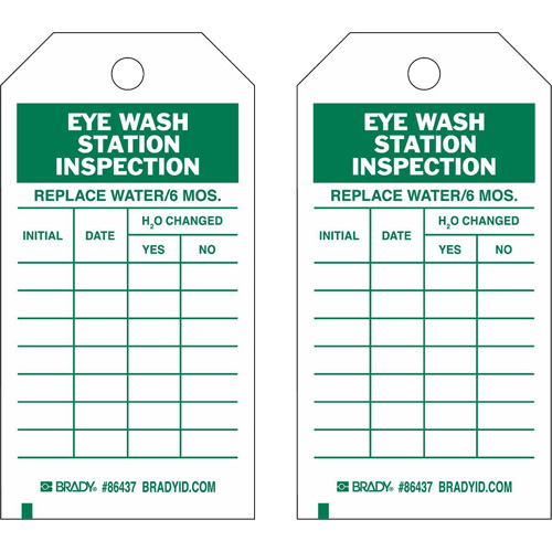 &eacute;tiquettes de rapport d'inspection, Polyester, 4" la x 7" h, Anglais Waymarc Industries Inc