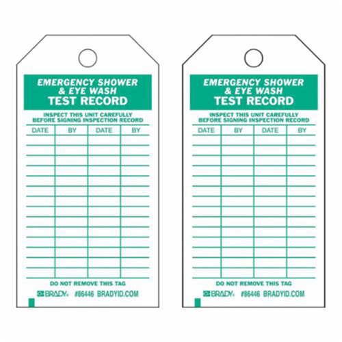 &eacute;tiquettes pour r&eacute;sultats de test, Polyester, 4" la x 7" h, Anglais Waymarc Industries Inc