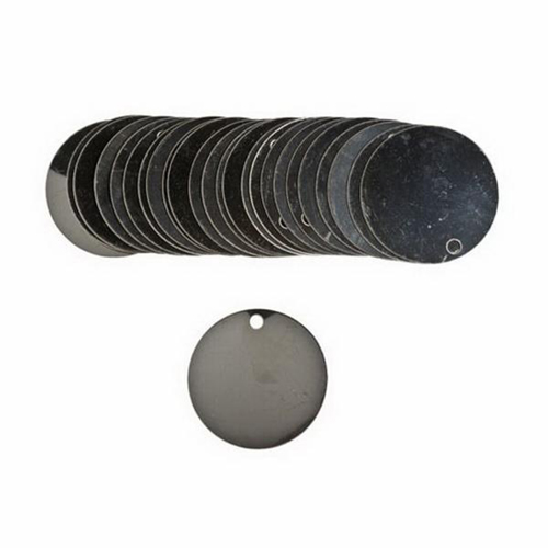 Blank Write-On Valve Tags, Stainless Steel, 1.5" dia Waymarc Industries Inc