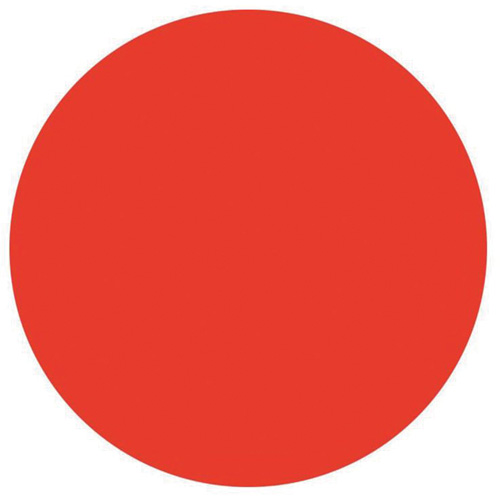 &eacute;tiquettes rondes inscriptibles, Cercle, 3" lo x 3" la, Rouge Waymarc Industries Inc