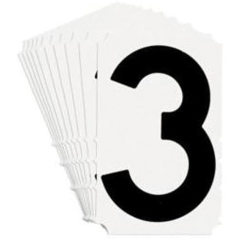 &eacute;tiquettes de lettres et chiffres gothiques individuels Quick-Align, 3, 4" h, Noir Waymarc Industries Inc