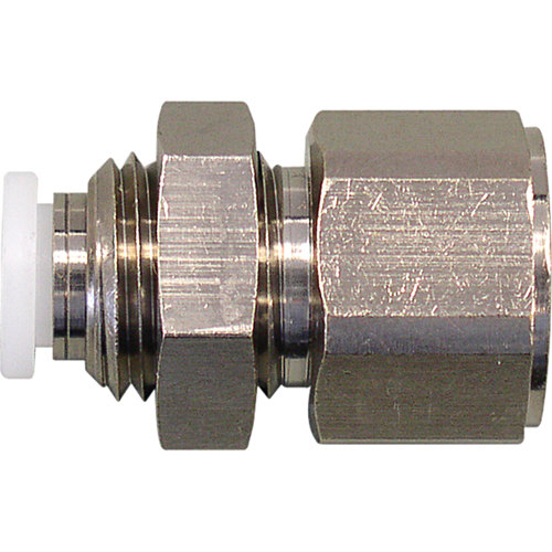 Raccord de cloison femelle filet&eacute;e Topfit, 1/4" dia., Polym&egrave;re Waymarc Industries Inc