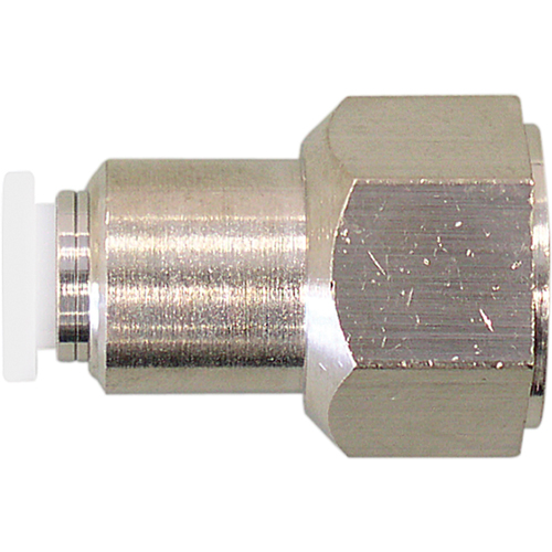Topfit Female Threaded Straight Connector Fitting, 3/8" Dia, Polymer Waymarc Industries Inc