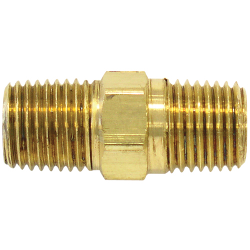 Male Hex Nipple, Brass Waymarc Industries Inc