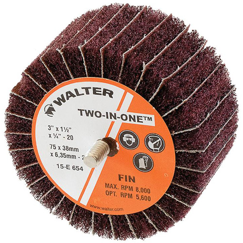 Meule &agrave; lamelles abrasives Two-In-One Waymarc Industries Inc