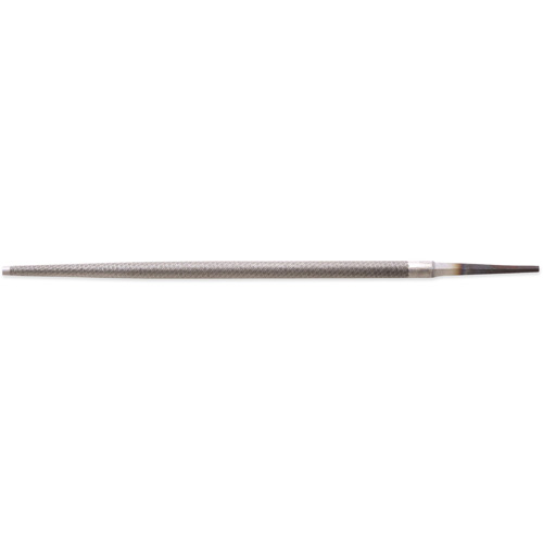 Single Cut File, 3/8" Dia. x 10" L, Round, Bastard Cut Waymarc Industries Inc