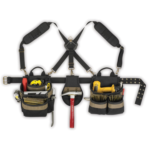 Ceintures combin&eacute;es 5 pi&egrave;ces avec 20 poches Comfortlift, Polyester, Noir Waymarc Industries Inc