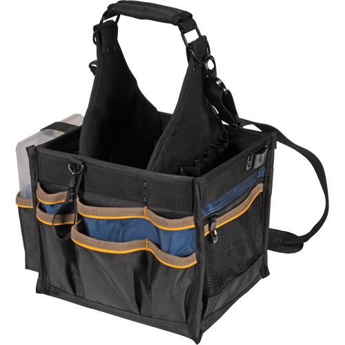 Grands porte-outils pour &eacute;lectriciens et travaux de maintenance, Polyester, 23 pochettes, Noir Waymarc Industries Inc