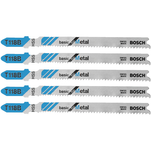 Jig Saw Blades Basic for Metal, High Speed Steel, T-Shank, 3-5/8" L Waymarc Industries Inc