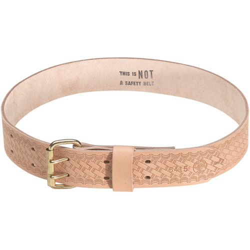 Heavy-Duty Embossed Tool Belt, Leather, Tan Waymarc Industries Inc