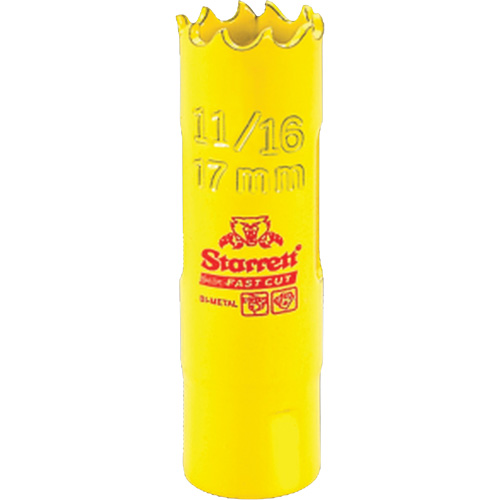 Bi-Metal Holesaw - 11/16", 11/16", 1-5/8" Depth of Cut, Bi-Metal Waymarc Industries Inc