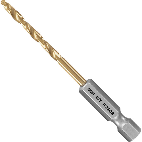 Impact Tough Drill Bit, High Speed Steel, 1-3/4" Flute, 135° Point Waymarc Industries Inc