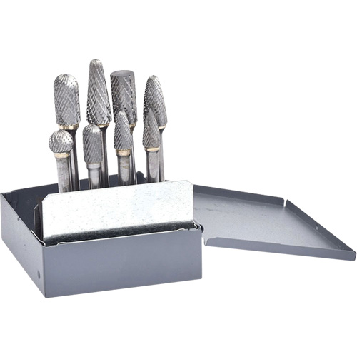 Double Cut Carbide Burr Set, 8 Pieces Waymarc Industries Inc