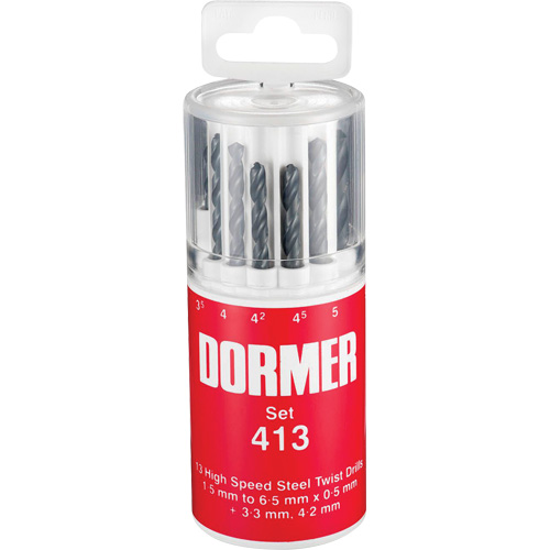 Jobber Drill Bit Set, 13 Pieces, High Speed Steel Waymarc Industries Inc