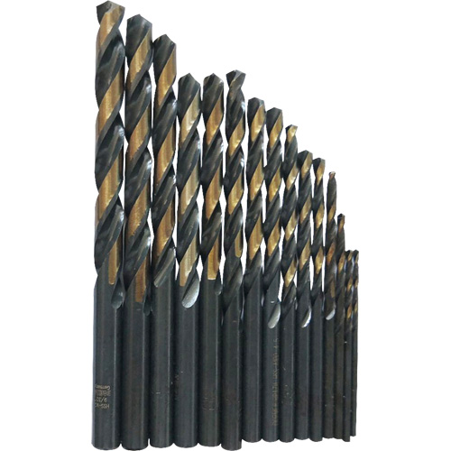 Jobber Length Drill Bit Set, 29 Pieces, High Speed Steel Waymarc Industries Inc