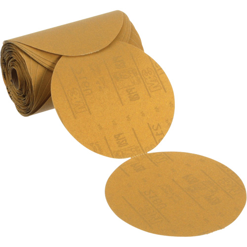 Stikit Gold Paper Sanding Disc Roll, 6" Dia., P120 Grit, Aluminum Oxide Waymarc Industries Inc