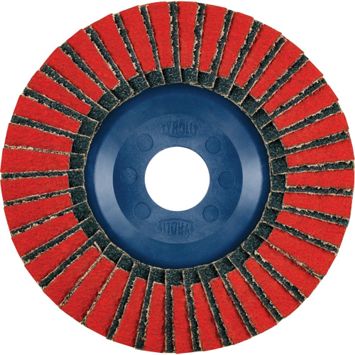 Twin Flap Disc, 4-1/2" x 7/8", Type 27, 40 Grit, Ceramic/Zirconia Alumina Waymarc Industries Inc