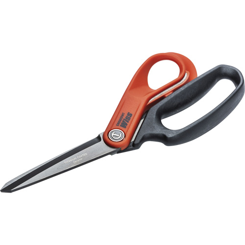 Heavy-Duty Titanium Coated Tradesman Shears, 10", Rings Handle Waymarc Industries Inc