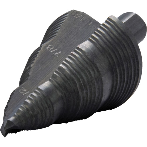 #9 Multi-Hole Step Bit, 3/16" - 1-1/8" , High Speed Steel Waymarc Industries Inc