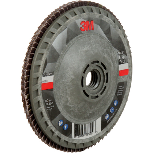 Disque &agrave; lamelles &agrave; changement rapide 769F, 4-1/2" x 5/8"-11, Type 27, Grain 120+, C&eacute;ramique Waymarc Industries Inc
