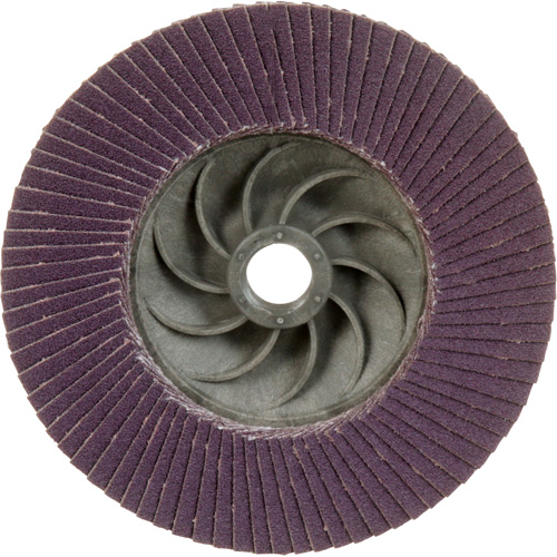 Disque &agrave; lamelles &agrave; changement rapide 769F, 4-1/2" x 5/8"-11, Type 27, Grain 120+, C&eacute;ramique Waymarc Industries Inc