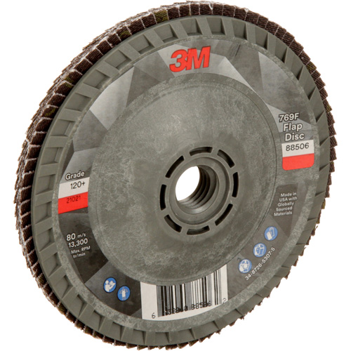 Disque &agrave; lamelles &agrave; changement rapide 769F, 4-1/2" x 5/8"-11, Type 29, Grain 120+, C&eacute;ramique Waymarc Industries Inc