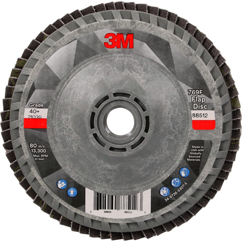 Disque &agrave; lamelles &agrave; changement rapide 769F, 4-1/2" x 5/8"-11, Type 27, Grain 40+, C&eacute;ramique Waymarc Industries Inc