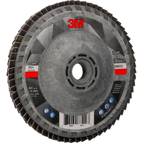 Disque &agrave; lamelles &agrave; changement rapide 769F, 4-1/2" x 5/8"-11, Type 27, Grain 40+, C&eacute;ramique Waymarc Industries Inc