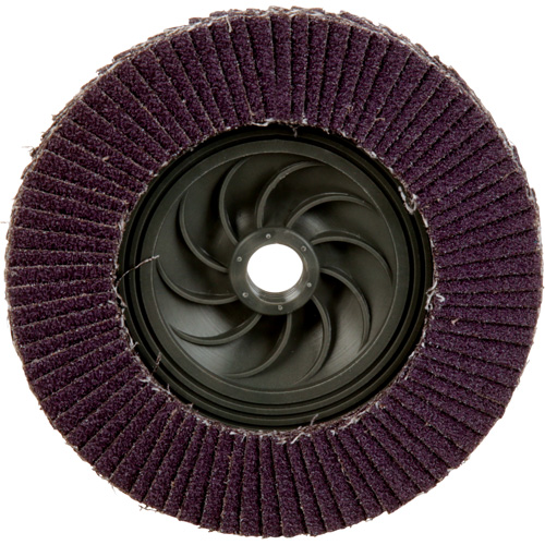Disque &agrave; lamelles &agrave; changement rapide 769F, 5" x 5/8"-11, Type 27, Grain 40+, C&eacute;ramique Waymarc Industries Inc