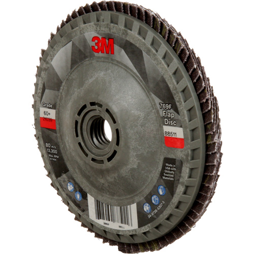 Disque &agrave; lamelles &agrave; changement rapide 769F, 4-1/2" x 5/8"-11, Type 27, Grain 60+, C&eacute;ramique Waymarc Industries Inc